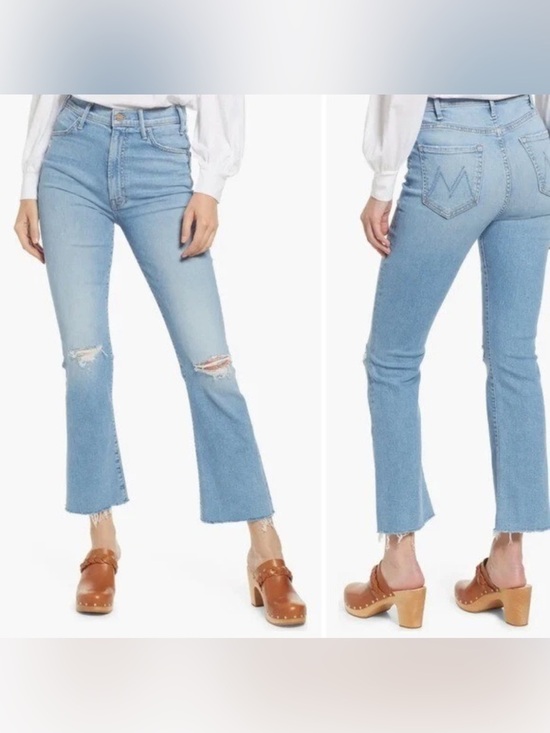 MOTHER Denim - MOTHER The Hustler Ankle Fray Thrilling Shots Distressed Raw Hem Jeans